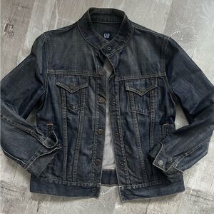 GAP Indigo Denim Jacket sz Medium crop womens